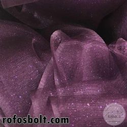 Sötétlila, finomabb csillámos tüll (ME1443)