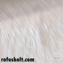 Halványszürke-fehéres 7 cm hosszú műszőrme (ME2651)