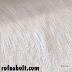 Halványszürke-fehéres 7 cm hosszú műszőrme (ME2651)