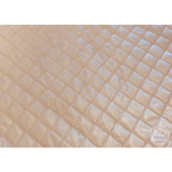 Világos drapp, steppelt, acetát kabátbélés (ME2998)