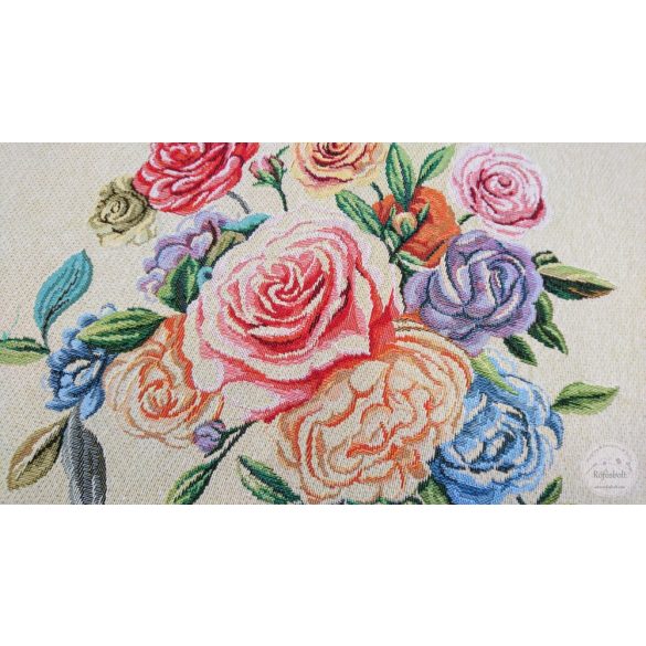 Színes rózsa 47×47 cm-es textil panel (ME3543)