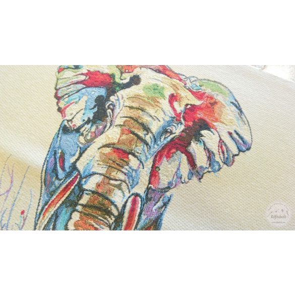 Színes elefánt 47×47 cm-es textil panel (ME3544)
