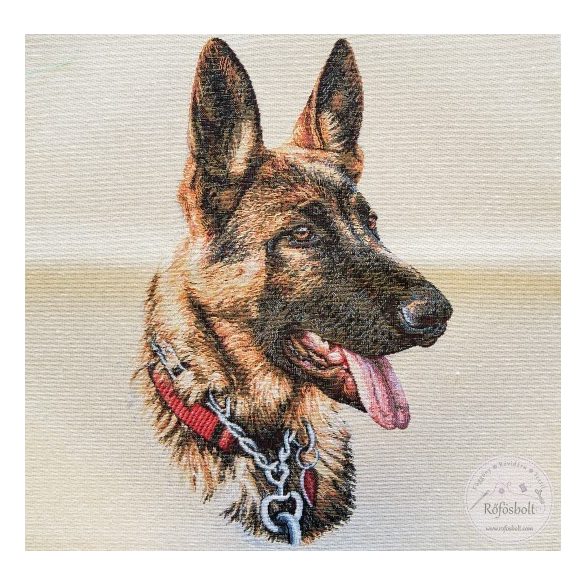 Németjuhász kutya, 47×47 cm párna panel (ME3638)