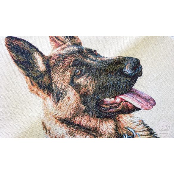 Németjuhász kutya 47×47 cm-es textil panel (ME3638)