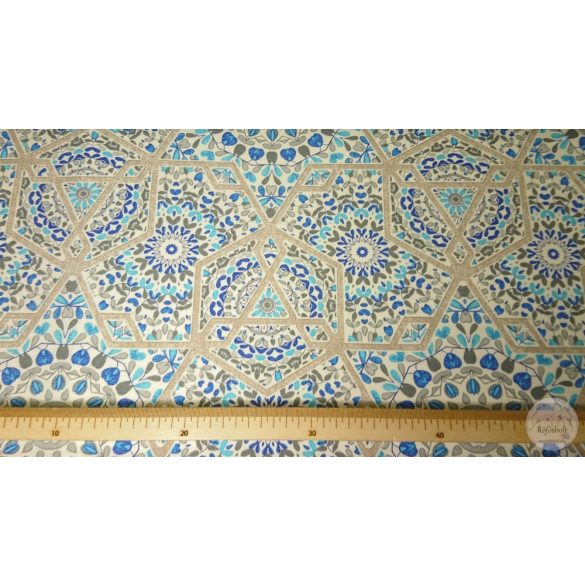 Marokkói csempe szürke, kék árnyalatokban dekortextil (ME4478)