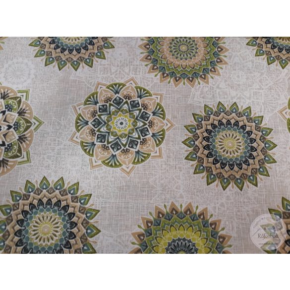Hanna Zöld mandalás dekortextil (ME4656)