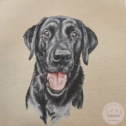 Labrador, 47x47 cm párna panel (ME4663)