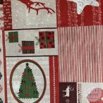 Cappuccino-piros Karácsony (ME4880) loneta