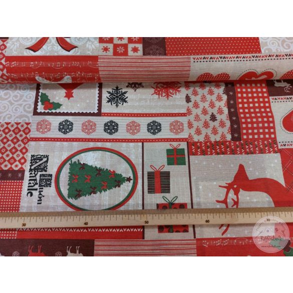 Bulón Natale karácsonyi dekortextil (ME4880)