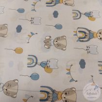    Szivárványos álom v.kék a., 160cm sz. pamutvászon (ME4919)