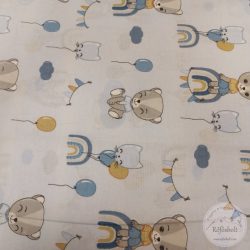    Szivárványos álom v.kék a., 160cm sz. pamutvászon (ME4919)