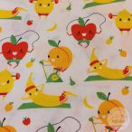 Fitt gyümölcsök fehér a. pamutvászon (ME4951)