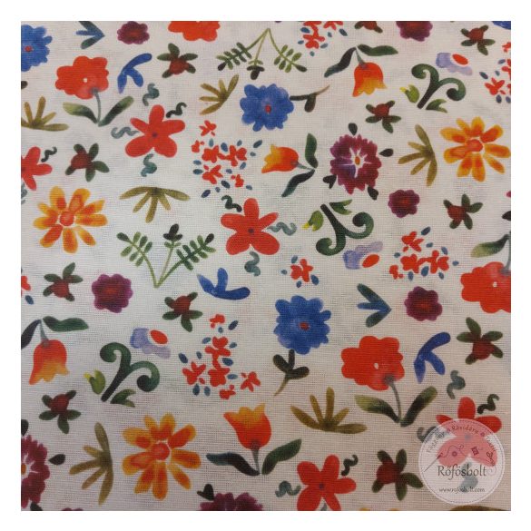 Tavaszi festett kisvirágok dekortextil (ME4975)