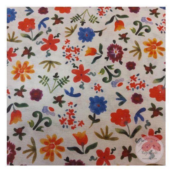 Tavaszi festett kisvirágok, dekortextil (ME4975)
