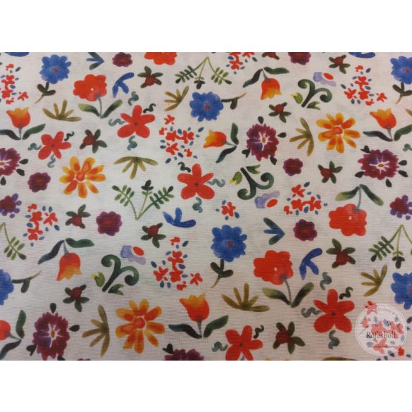 Tavaszi festett kisvirágok dekortextil (ME4975)