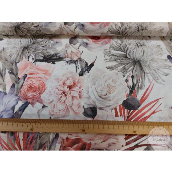 Szilvi pasztel virágai dekortextil (ME5102)