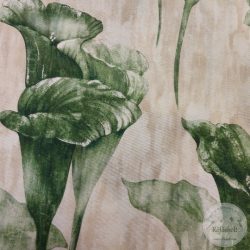   Bézses márványos a. zöld kálák, digitális nyomtatású dekortextil (ME5128)