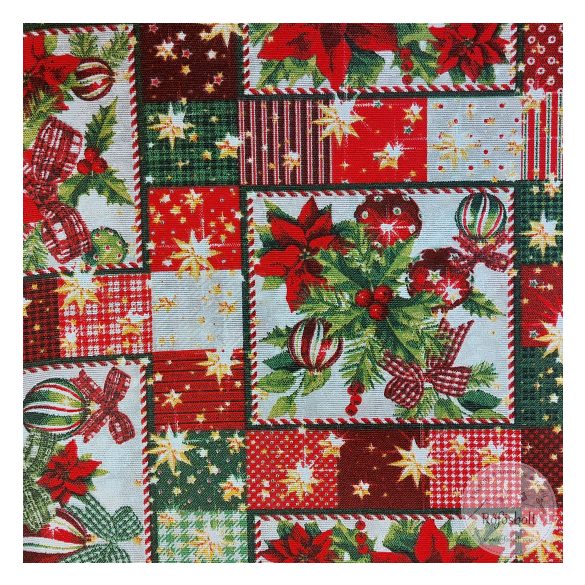 Klasszikus karácsonyi dekortextil (ME5197)