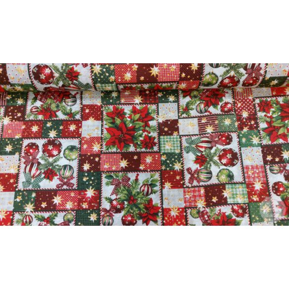Klasszikus karácsonyi dekortextil (ME5197)