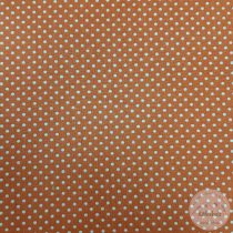 Terracotta alapon 2mm-s pöttyös pamutvászon (ME5204)