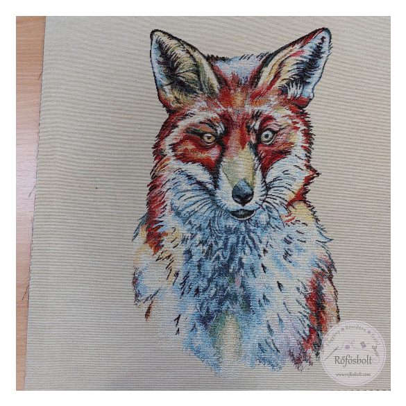 Felnőtt róka, 47×47 cm párna panel  (ME5242)