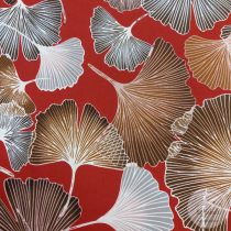 Bordó a. glinko-biloba mintás flokon (ME5285)