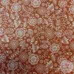 Bordó alapon sűrű virág minta (ME5319)