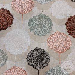   0,68 m EGYBEN KÉRHETŐ bézses a. mályva színű virágok levelekkel, dekortextil (ME5379)