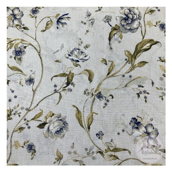 Klasszikus, gyönyörű, kék rózsa, dekortextil (ME5447)