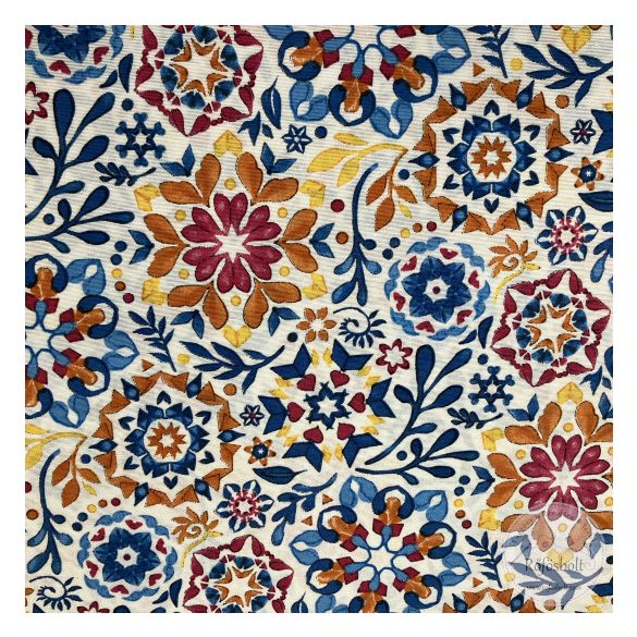 Kék-narancs-sárga mandala, dekortextil (ME5450)