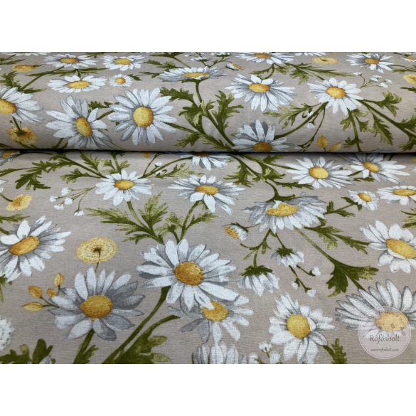 Len színű a. margaréta, dekortextil (ME5475)