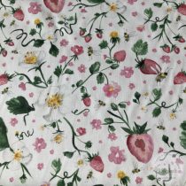   Prémium minőségű, csont színű a. eprek, virágok, méhek 140 cm (ME5484)