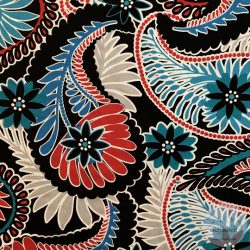 Piros-fekete bohém világ, flokon (ME5498)