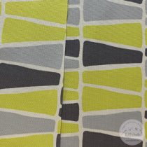   Sötét,- világos szürke-sárga háromszögek, gyöngyvászon, Oxford (ME5518)