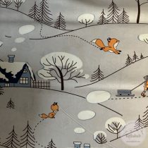 Téli táj, 160 cm pamutvászon (ME5546)