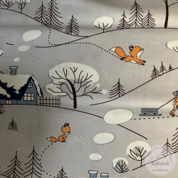 Téli táj, 160 cm pamutvászon (ME5546)