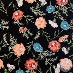 Sötétkék alapon egy-egy szál színes virág (ME5563)