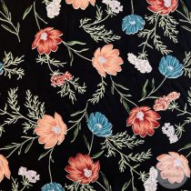 Sötétkék alapon egy-egy szál színes virág (ME5563)