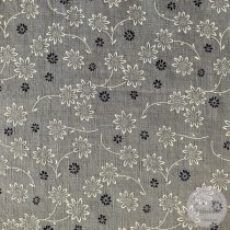   0,95 m EGYBEN KÉRHETŐ közép szürke alapon fehér-sötétkék virágok