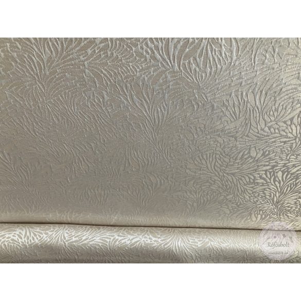 Puha arany alapon fehér, sűrű minta, 300 cm (ME5574)