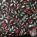 Party: fekete alapon csipkebogyó  (ME5616)