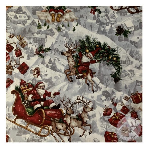 Mit hoz a Mikulás? 160 cm pamutvászon (ME5691)