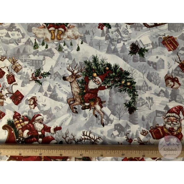 Mit hoz a Mikulás? 160 cm pamutvászon (ME5691)