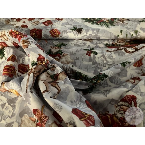 Mit hoz a Mikulás? 160 cm pamutvászon (ME5691)