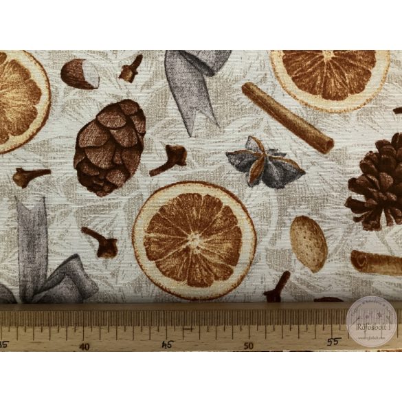 Karácsonyi illatok: fahéj, narancs, toboz, szegfűszeg (ME5695) loneta
