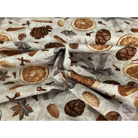 Karácsonyi illatok: fahéj, narancs, toboz, szegfűszeg (ME5695) loneta