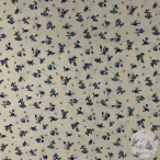 Vajsárga alapon apró, kék virágok (ME5706)