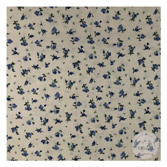 Vajsárga alapon apró, kék virágok (ME5706)
