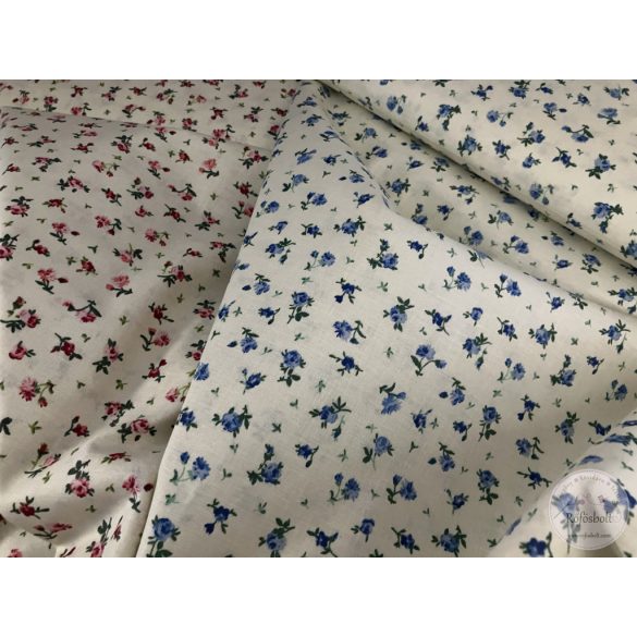 Vajsárga alapon apró, kék virágok (ME5706)