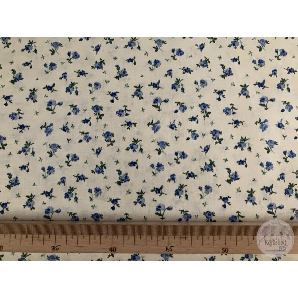 Vajsárga alapon apró, kék virágok (ME5706)